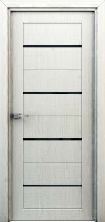 Межкомнатные двери Орион ДО черное стекло