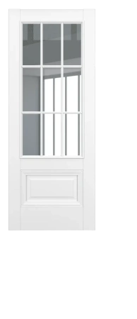 Межкомнатные двери Турин ДО Baguette АК B3 стекло прозрачное