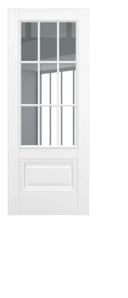 Межкомнатные двери Турин ДО Baguette АК B3 стекло прозрачное