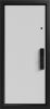 Входные двери Рейн 2 3К90 ЮР-36 (с номером квартиры) ZB 856-2 Грей - ЮП-13 ZB Белый