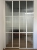 Перегородка Loft eco Белый муар, Стекло MORU CRYSTAL