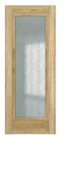 Межкомнатные двери Неаполь ДО Baguette B3 Сатинато с рисунком ромб